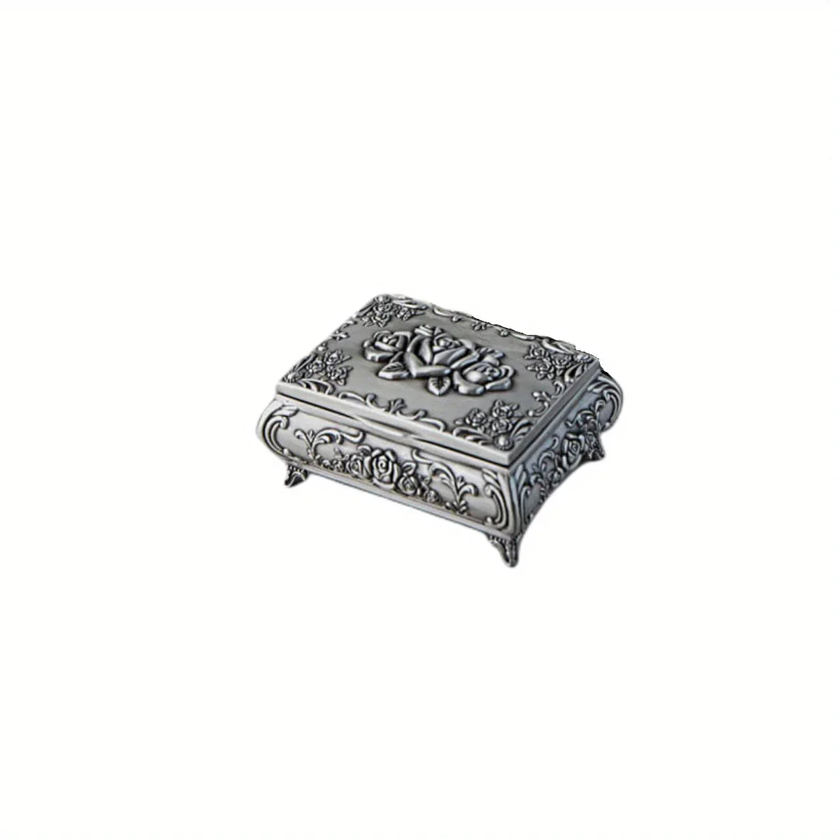 1pc Creative Jewelry Storage Box, High-end Large Capacity Jewelry Box, Three-dimensional Lock Buckle Jewelry Box, Art Box
