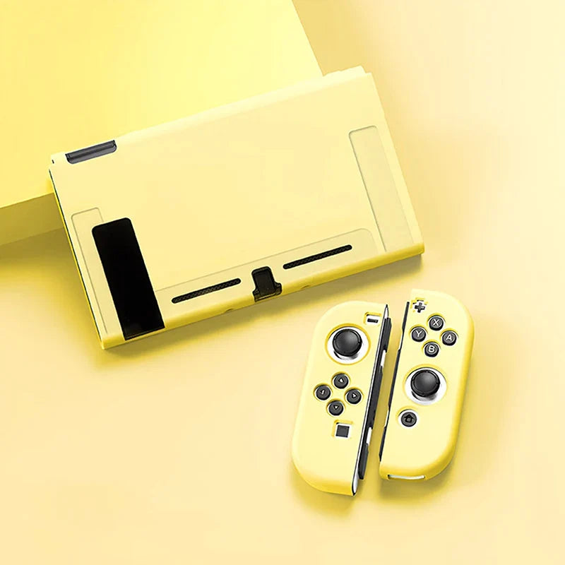 Protective Case Compatible with  Switch OLED Console and Joy-Cons,Switch Can Be Inserted in Dock with Shell Nintendo Switch Skin