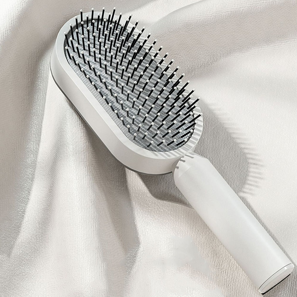 Self Cleaning Brush Set For Women Hair One-key Cleaning Comb