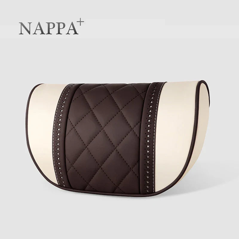 NAPPA Leather Car Seat Rest Cushion Headrest Car Neck Pillows For Mercedes Benz Maybach S-Class Headrest Lumbar Pillow Support S