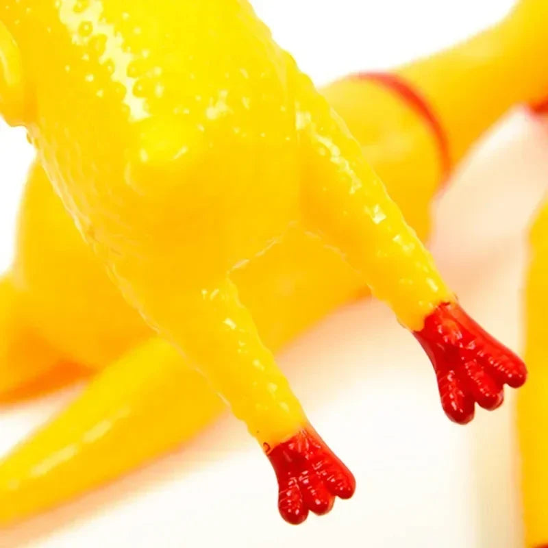 1PC Squeaky Chicken Toy, Squeeze Screaming Chicken Decompression Toy, Funny Vent Toy for Dogs & Pets
