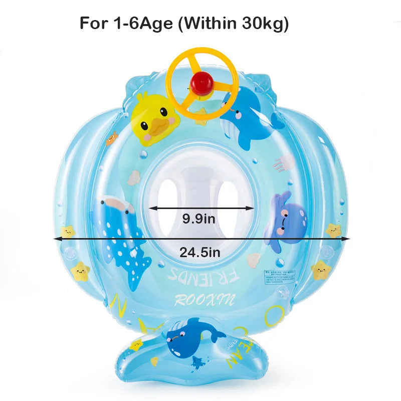 ROOXIN Inflatable Swim Ring Tube Baby Kid's Swimming Circle Pool Float Seat Beach Water Play Equipment