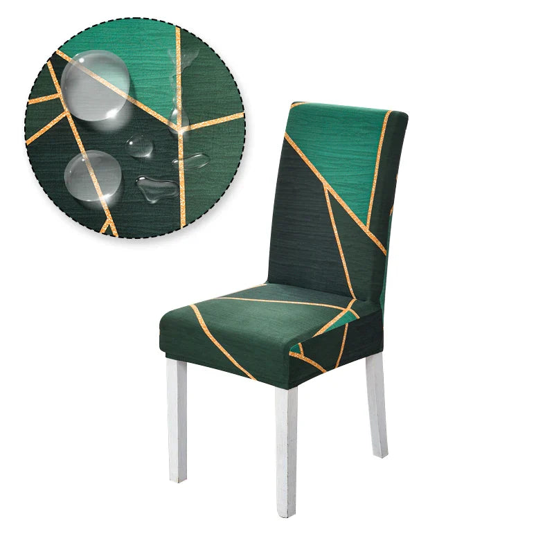 Chair Cover Printed Stretch Anti-dirty Elastic Seat Cover used For Wedding Party Home Kitchen Dining Room office living room