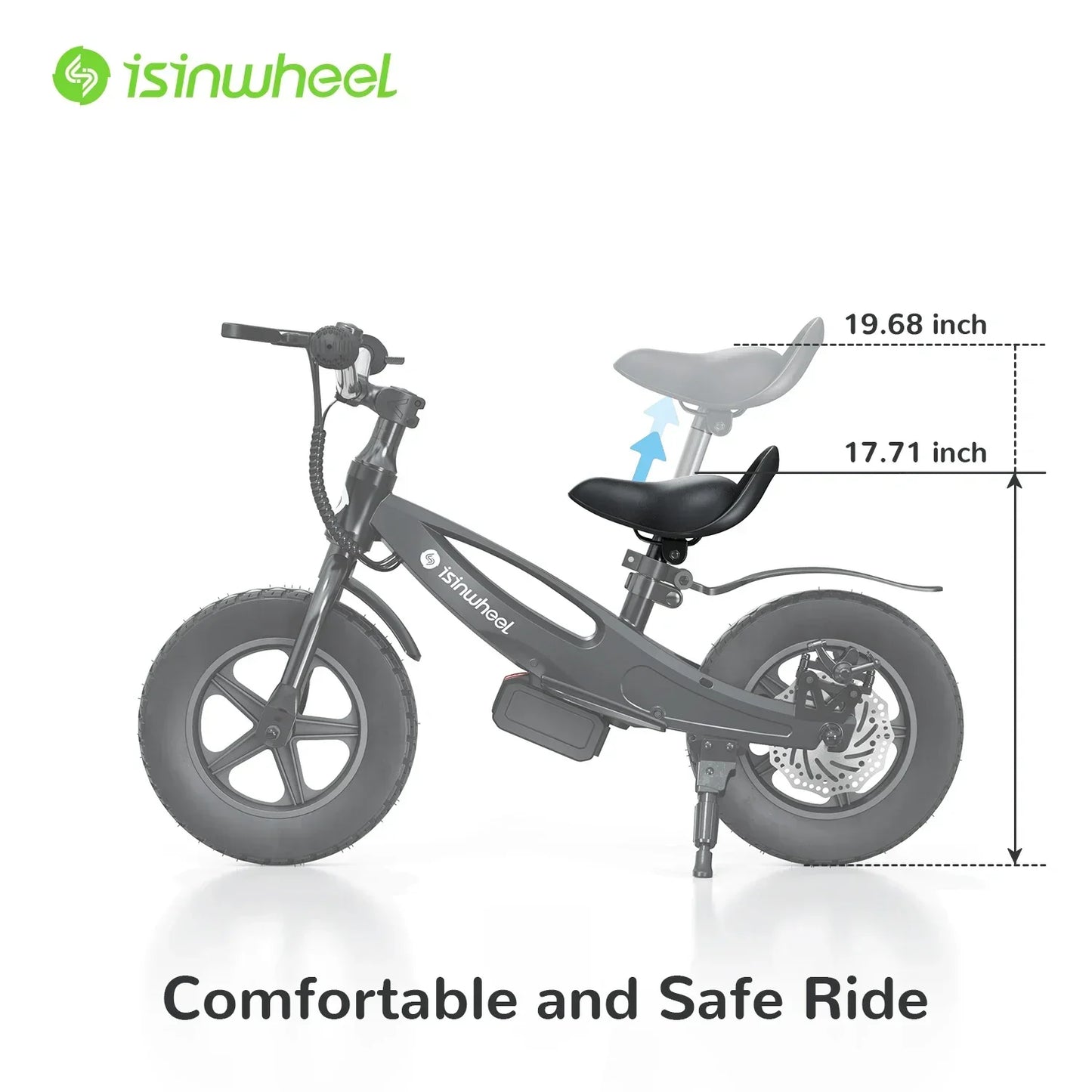 SK12 Children's Electric Bicycle,18V 2.5Ah Battery,150W Motor 12 inch tire Children E-bike.