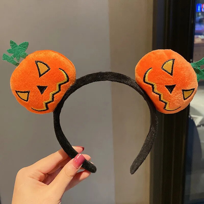 Halloween Party Decoration Funny Pumpkin Cloth Headband Ghost Festival Gifts Happy 2023 Halloween Costume For Kids Girl Headwear