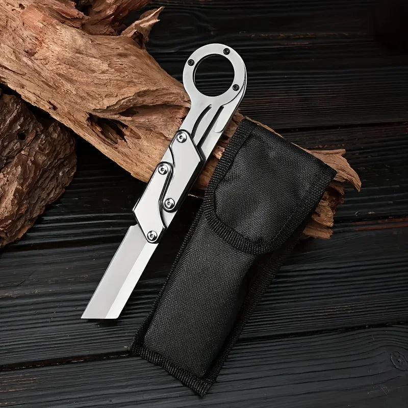 1pc Multifunctional Folding Knife Stainless Steel Pocket Knife High Hardness Outdoor Hiking Hunting Survival Knife EDC Tools