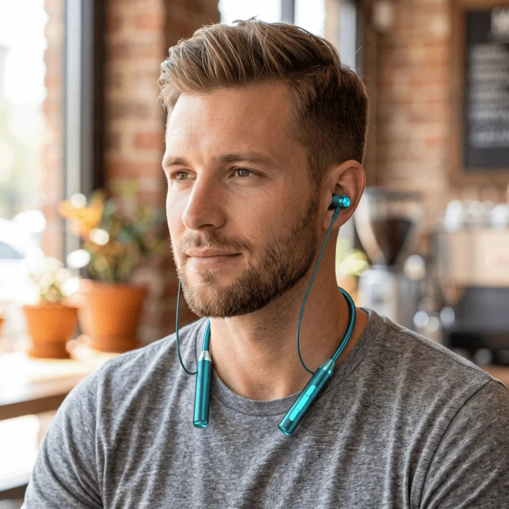 Bluetooth 5.0 Wireless Bluetooth Headphones With Mic Magnetic Design Neckband Earphone Wireless 9D Stereo Bluetooth Earphone