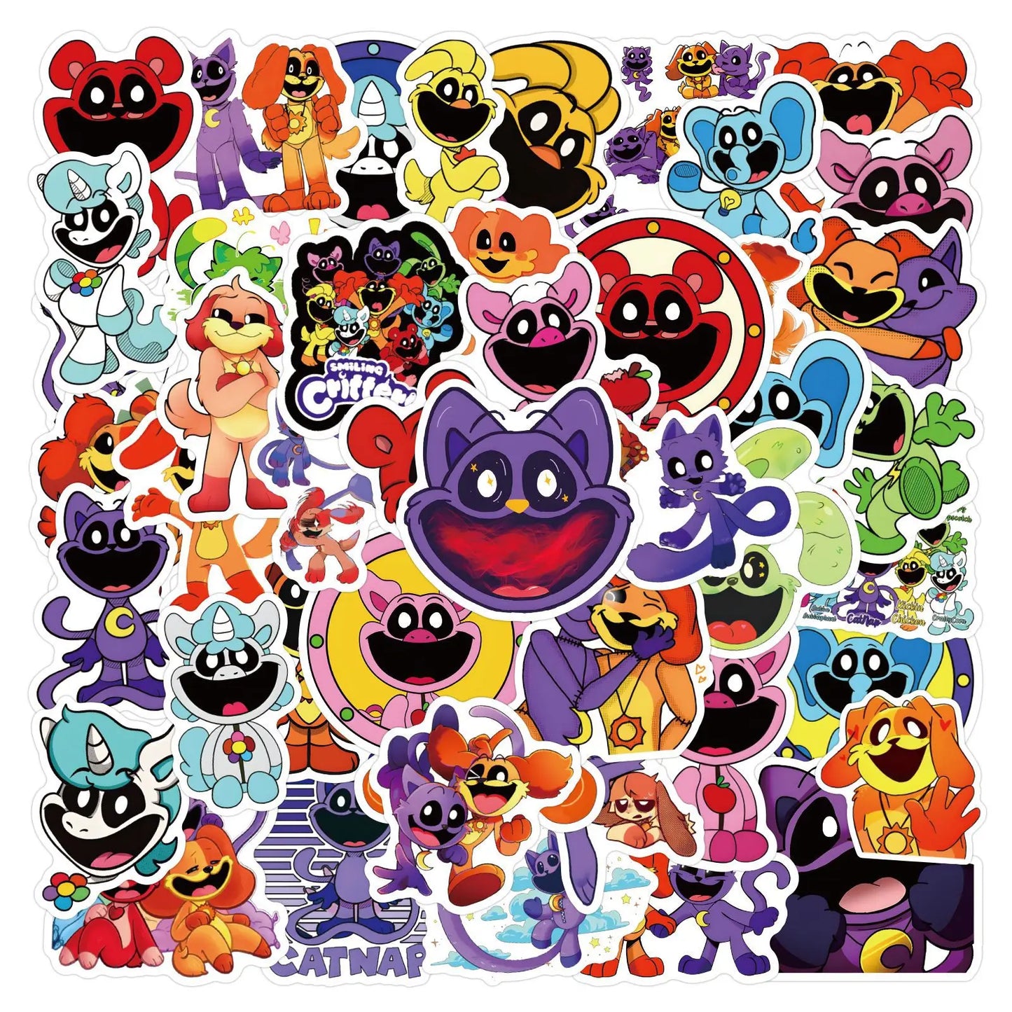 Smiling Critters Birthday Decorations Gamer Party Balloon Stickers Disposable Tableware Cup Plate For Kids Gifts Party Supplies