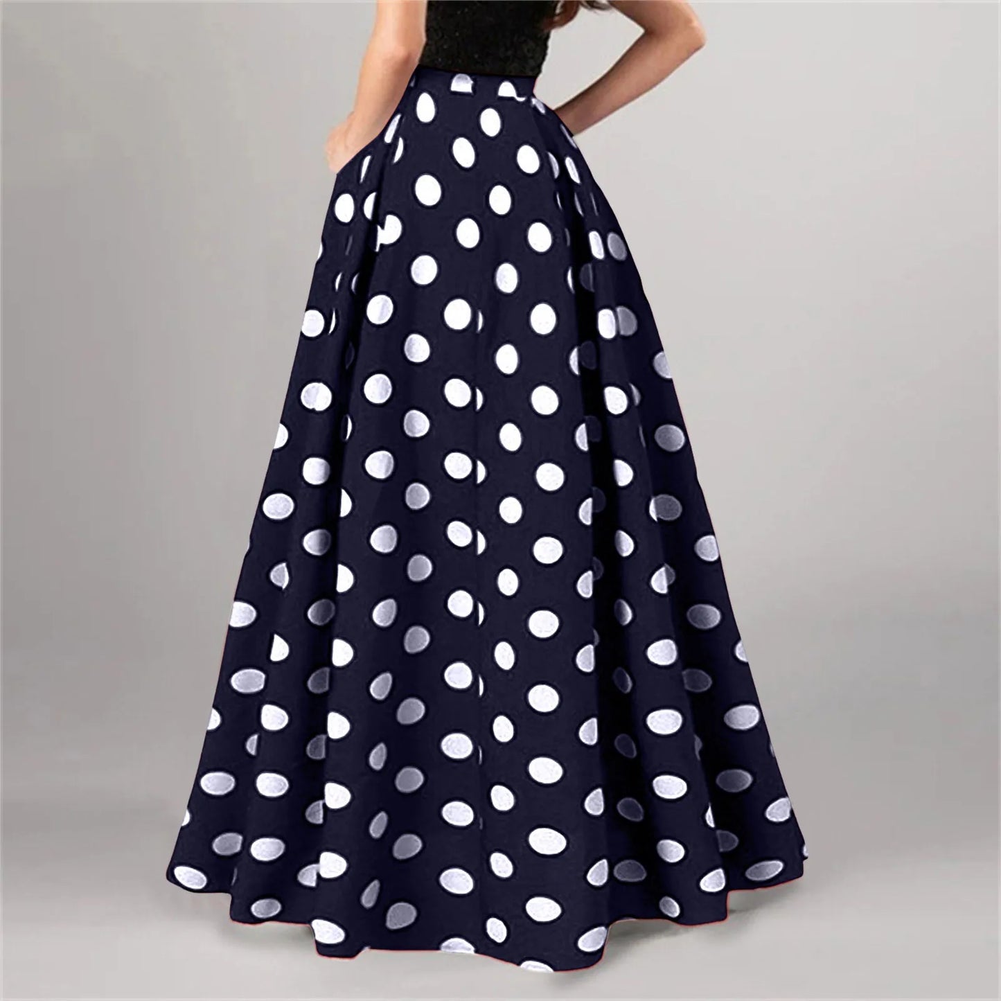 Vintage Floral Print Maxi Skirt High Waist Party Beach Long Skirts Spring Summer Casual Pocket Skirt For Women Elegant Vestidos