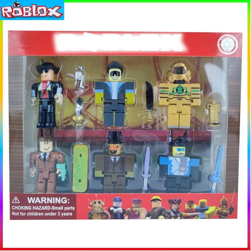 Roblox 24 Collectible Doll Series Virtual World Version 1-6 Building Blocks with Accessories Birthday Gift for Girls Kids Boys