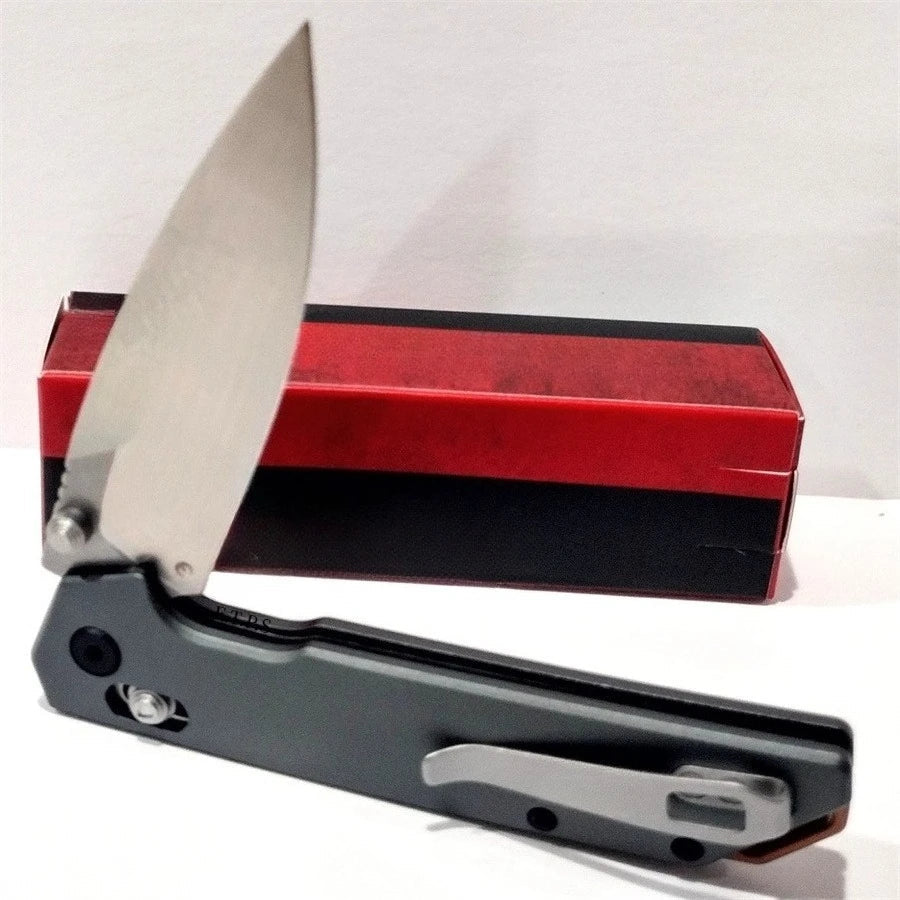 Ks2038 Lightweight Folding Knife - 3.4" EDC Tool Spear Point Blade DuraLock Outdoor Pocket Knife with Reversible Clip for Hunting, Camping