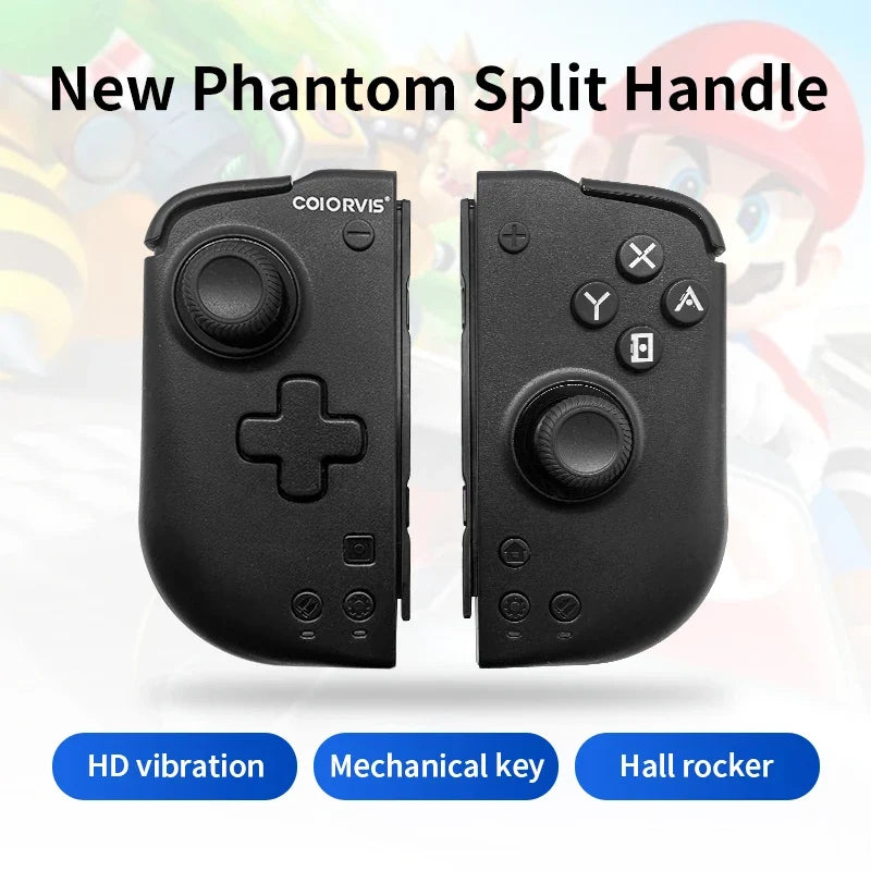 For Switch/Switch OLED Gaming Controller HD Sensory Vibration Hall Joystick Wireless Split Controller Precise and Durable