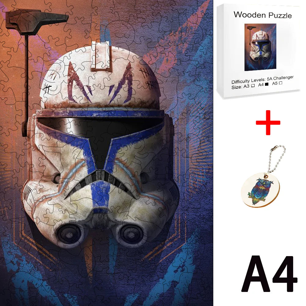Star Wars Wooden Puzzle Board Games for Children Hobby Jigsaw Table Game Craft Toys Diy Fidget Christmas Building Blocks Model