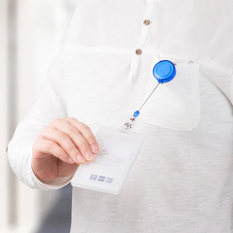 10pcs Retractable Badge Holder Clips for Nurse ID Badge, Reel with Belt Clip Doctor ID Card Chain Clips School Student Office.