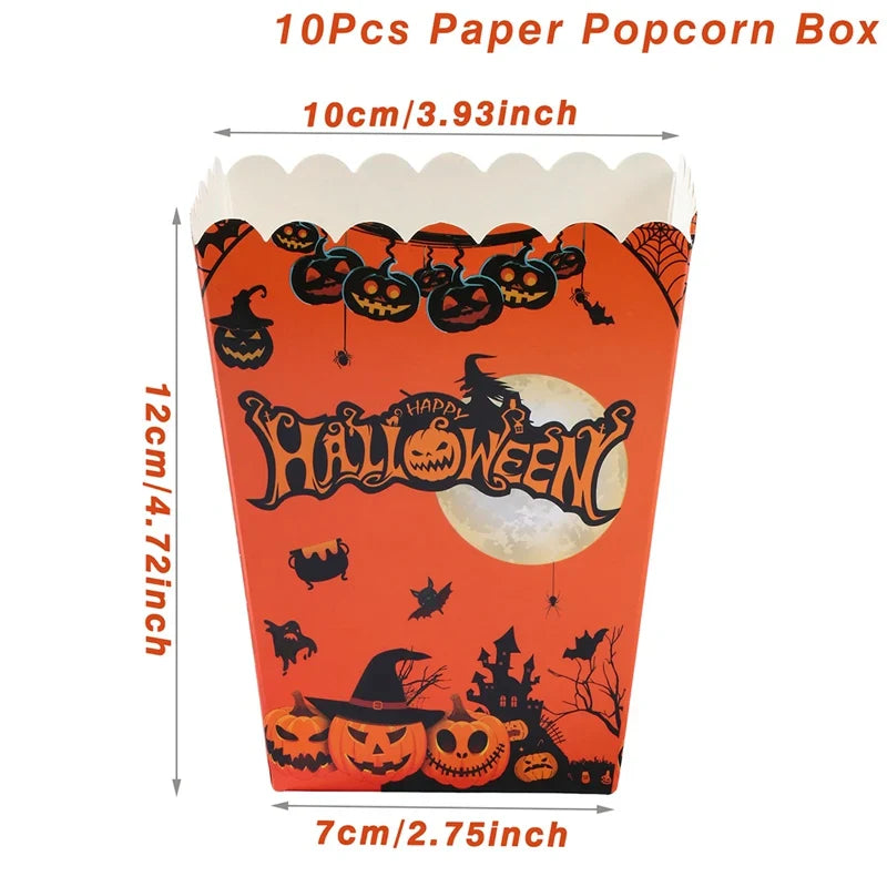 Happy Halloween Banner Bloody Bat Pumpkin Ghost Print Party Backdrop Hanging Banner Halloween Party Decoration For Home