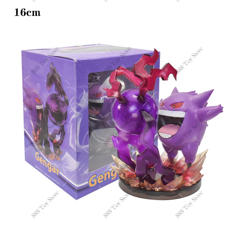 Anime Pokemon Figures Squirtle Charizard Bulbasaur Charmander Vulpix Special Effects Scene Version PVC Action Figure Model Toys