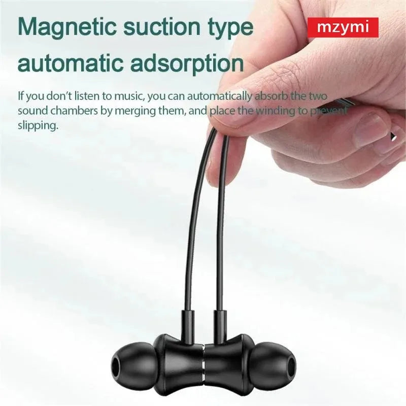 MZYMI I35 Neckband Bluetooth Headphones 200 Hour Play Wireless Earphone 9D Sound Sport Headset Waterproof TWS Earbuds For XIAOMI