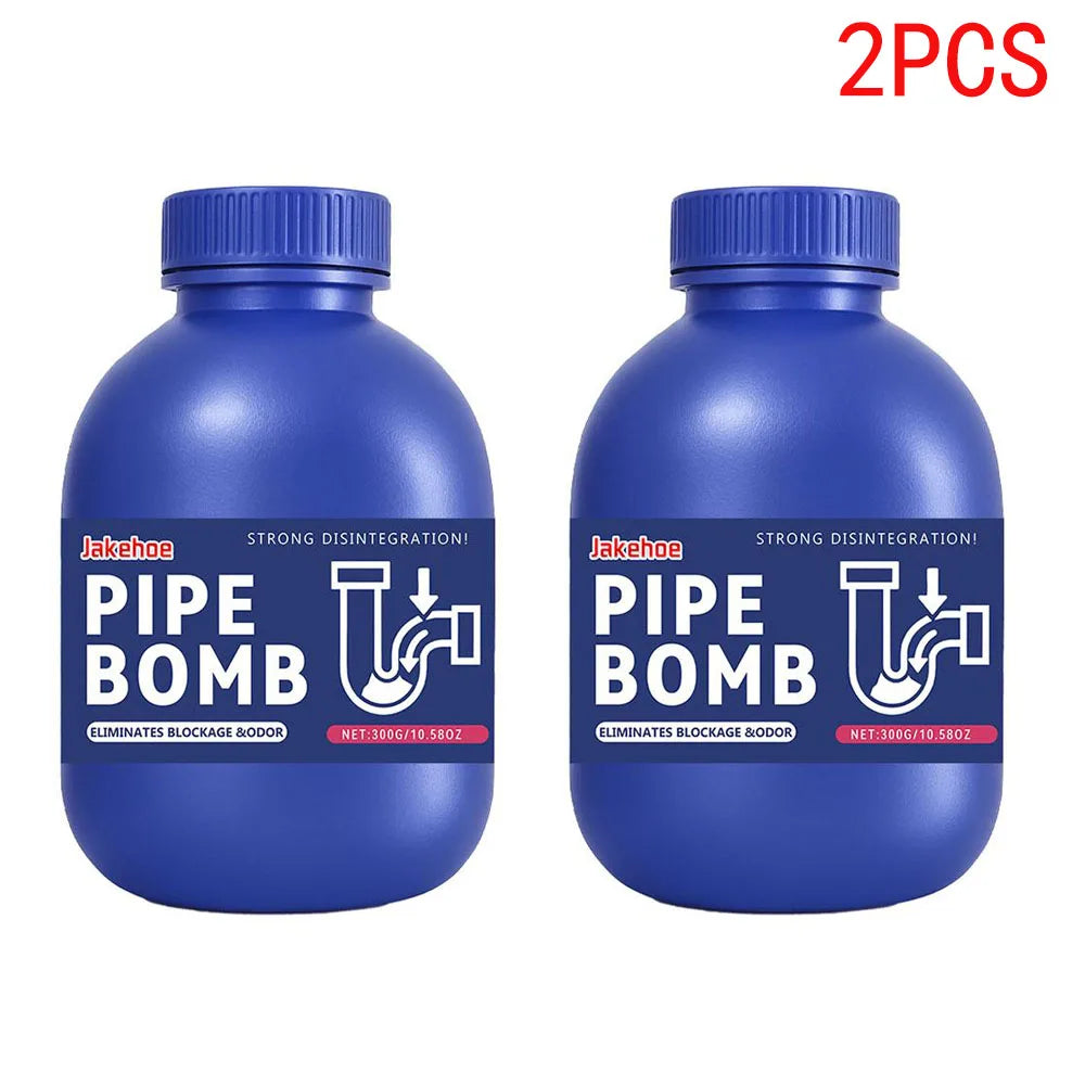 300g Powerful Drain Cleaner Fast Acting Pipe Unblocker, Remove Hair ,Grease, Food Waste, for Kitchen Sink Bathroom Shower.