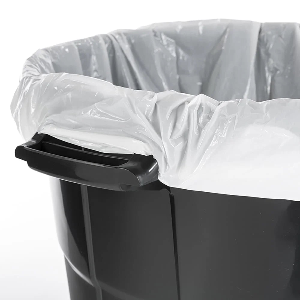 20 Gallon Heavy Duty Plastic Garbage Can with Click Lock Lid, Portable Indoor Outdoor Waste Container.