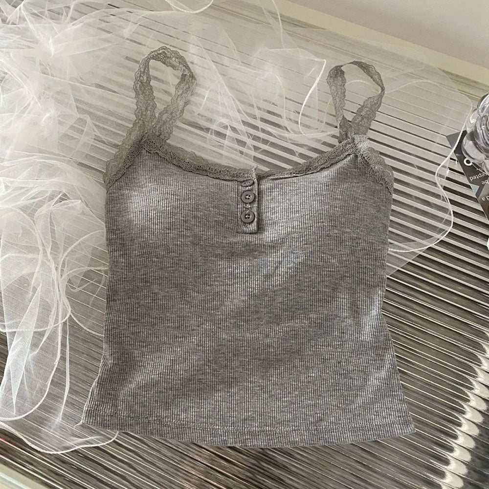 Y2k Women's Tops Backless Crop Top Sleeveless Cute Knitted Tank Top Summer Cropped Vest Female Clothing Sleepwear Tee Shirt