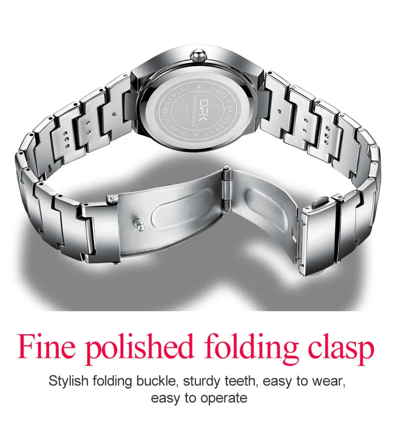 OPK 8105 Women's Watches Luxury  Original Wristwatch for Girl Waterproof Luminous Ladies Watch Fashionable Zircon Scale Date