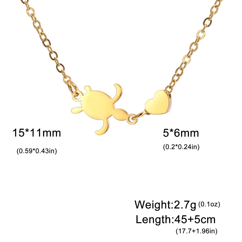 EtherealBe Sea Turtle Pendant Necklace for Women