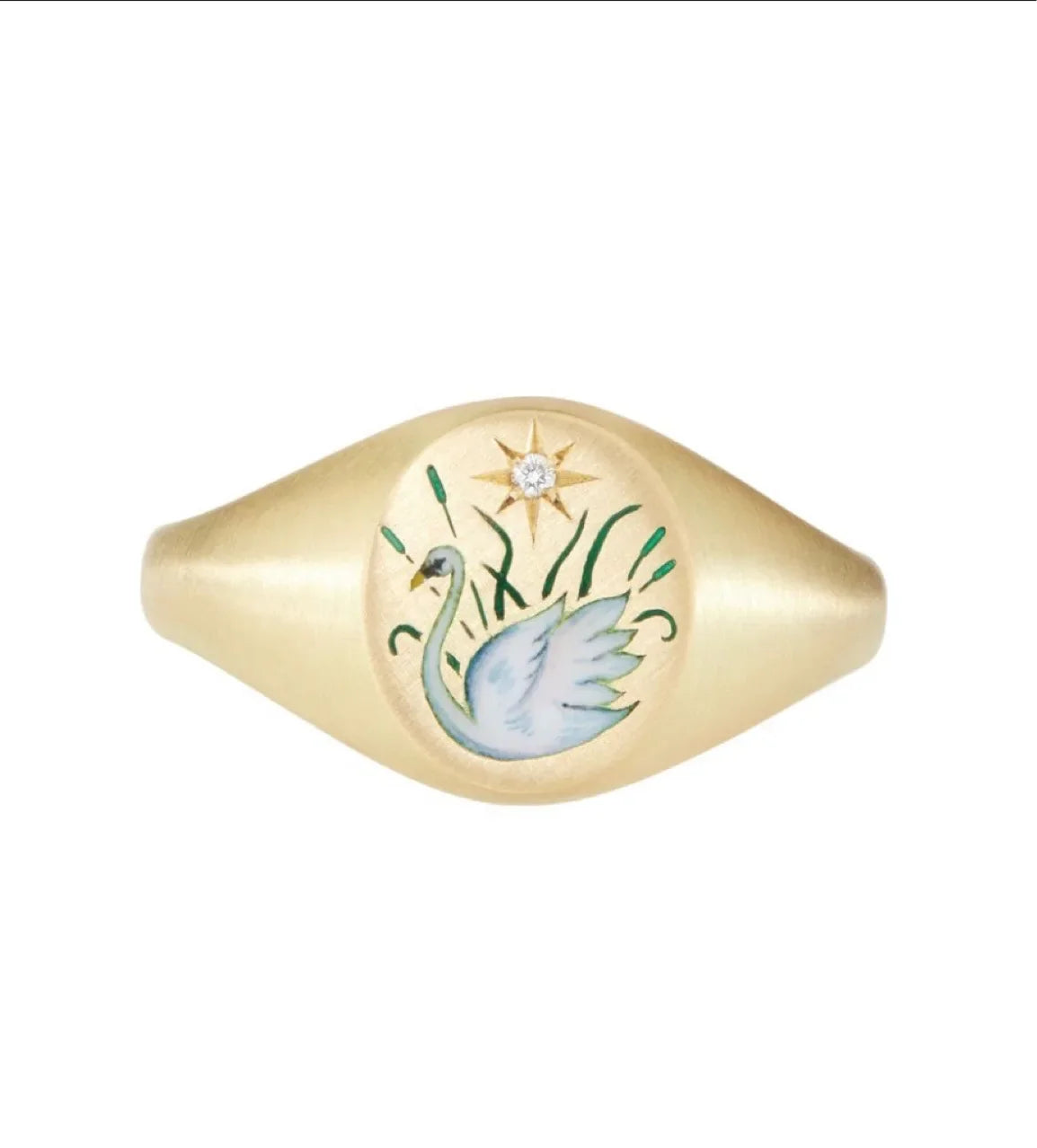Enamel Crystal Flower Rings for Women Titanium Steel Gold Plated Snake Dolphin Swan Pearl Ring Wedding Exquisite Jewelry Gifts