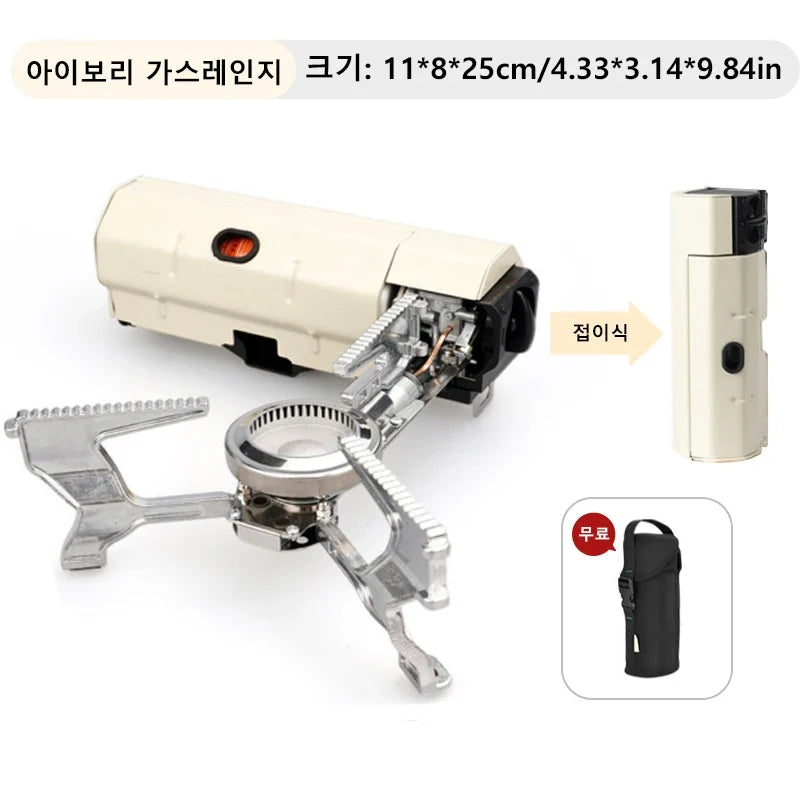 Camping Gas Stove 2670W Portable Folding Cassette Gas Burner Outdoor Picnic Travel Cooking Grill Cooker Heating System