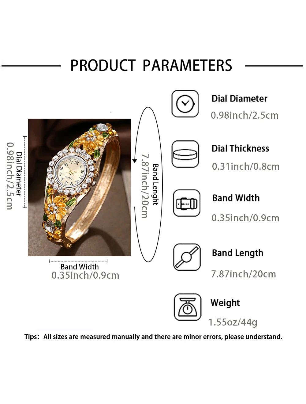 Exquisite women's bracelet watch set, 5 pieces/set women's watch combination, the best gift for her