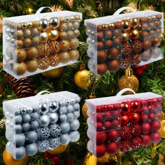 100pcs Christmas Decor Tree Xmas Balls Party Wedding Ornament Party Supplies Xmas Ornament Ball Xmas