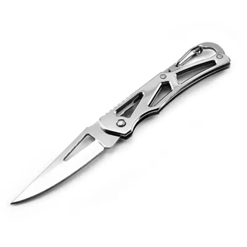 Stainless Steel Sharp Folding Blade Knife Wooden Handle Outdoor Camping Portable Pocket Fruit Cutter Keychain Knife For Survival
