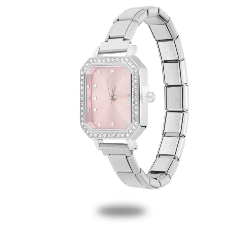 1PC High Quality Men Women's Stainless Steel Round Simple Watch Bracelet Bangle For Friend Wife Birthday Gift DIY Jewelry