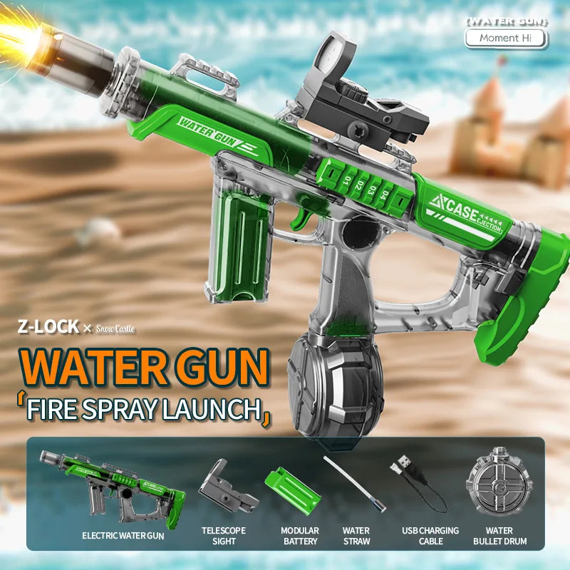 Electric Water Guns For Adults Powerful Squirt Water Large Capacity Automatic Continuous Water Gun Summer Outdoor Toys for Kid