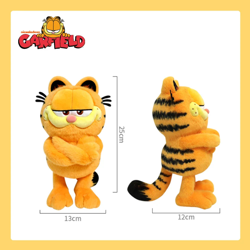 19-35cm Original GARFIELD Plush Toy Big Size Odie Fluffy Stuffed Doll The Garfield Show Cartoon Anime High Quality Birthday Gift