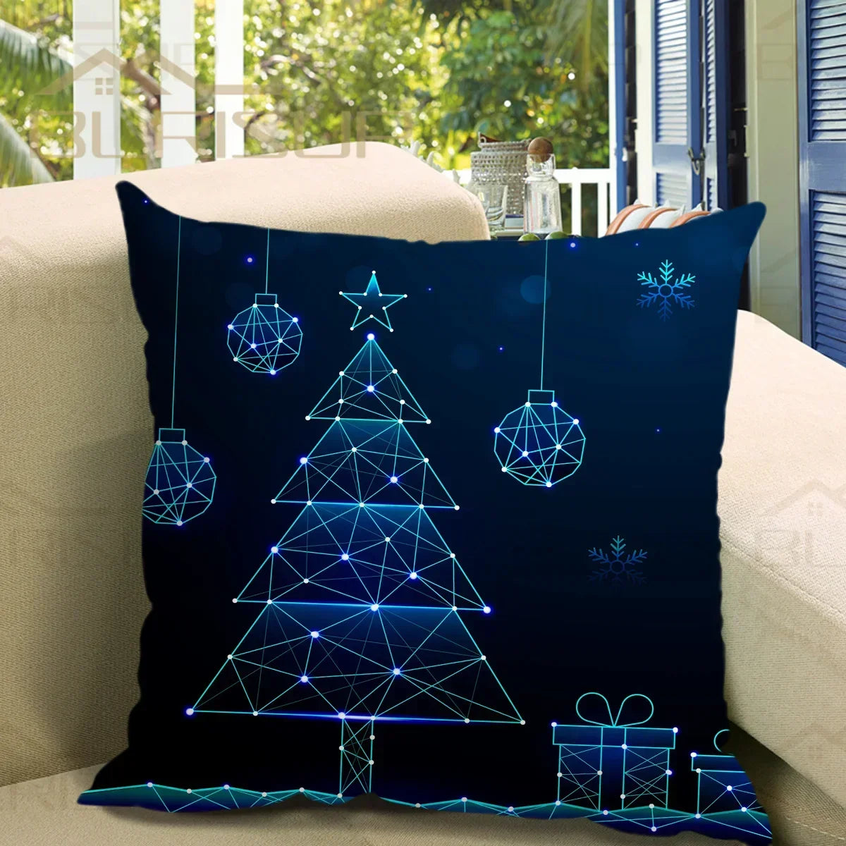 Bedroom Living Room Home Decor Merry Christmas Cushion Cover Pillowcase Christmas Ornament Home New Year Gifts