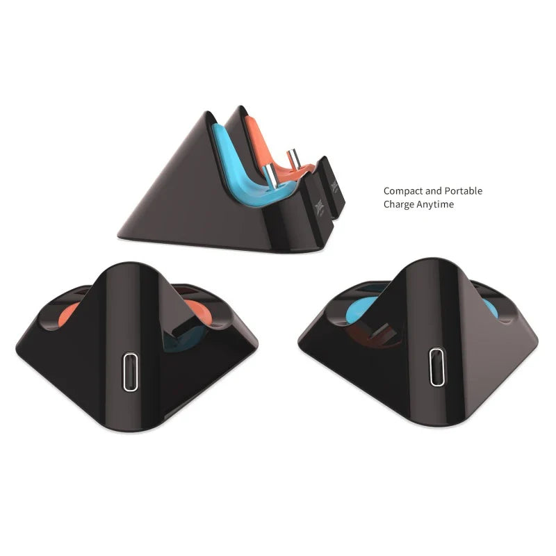 Controller Charger Dock for Switch 2/ Switch/ Switch OLED/ Switch Lite Console Portable Charging Station gaming accessories