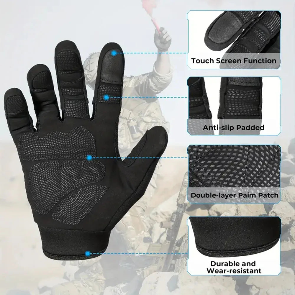 Tactical Gloves Full Finger for Men And Women Outdoor Mountaineering Cycling Wear-resistant Breathable Riding Gloves