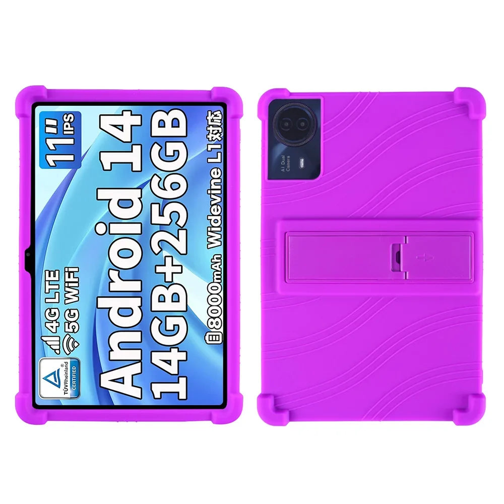 For ODEA S11 10.95inch Tablet Case Tablet Shockproof Cover Android14 Tablet Kids Soft Silicon Stand Protective Shell