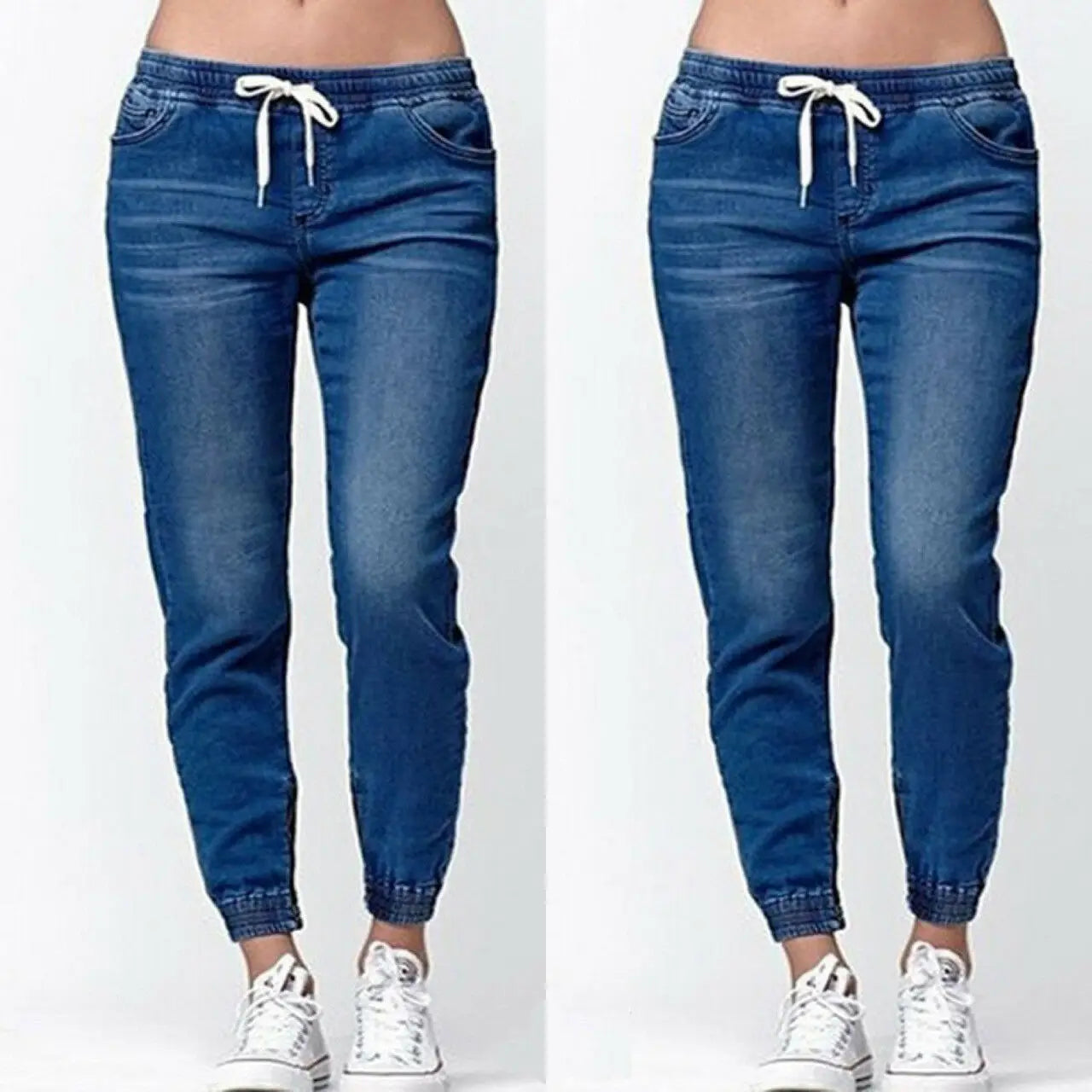 Casual Jogger Pants  Elastic Sexy Skinny Pencil Jeans For Women Leggings Jeans High Waist Women's Denim Drawstring Pants