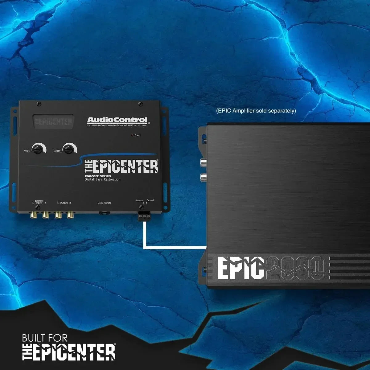 EPICENTER Digital Bass Restoration Control Processor, Car Audio Bass Booster Wired Remote Control.