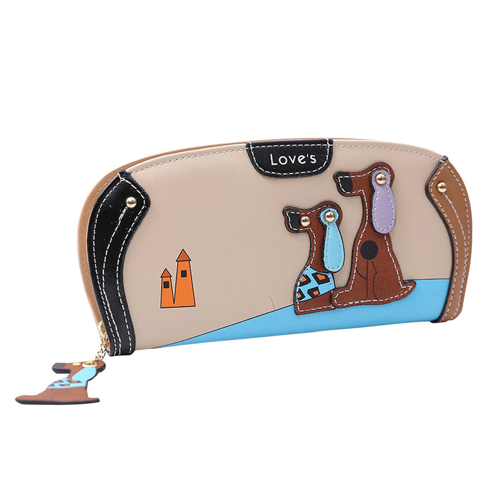 Cartoon Dog Kawaii Coin Purses Women Purse Bag Handbag Designer Wallets Famous Brand Women Wallet Zipper Hasp кошелек женский