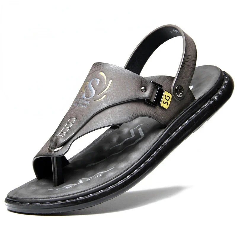 Brand Men's Sandals Summer Soft soled Anti slip Beach Shoes Male  Outdoor comfortable Men slippers Luxury High Quality sandalias