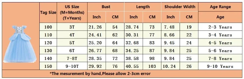 Cinderella Belle Costume for Girls Halloween Disguise Cosplay Rapunzel Princess Dress Baby Christmas Birthday Party Kids Clothes