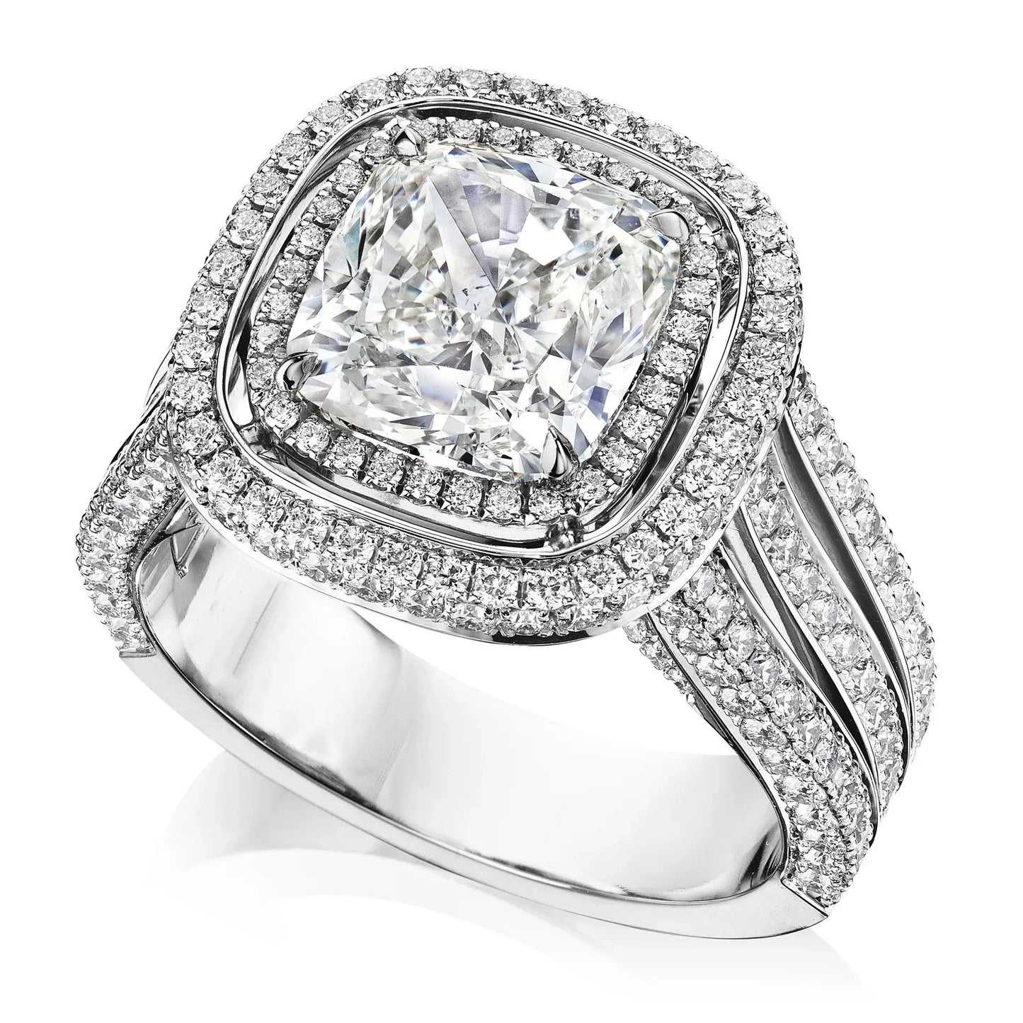Hip Hop Style Trendy Men Rings, Iced Out Bling Cubic Zirconia Geometry Ring.
