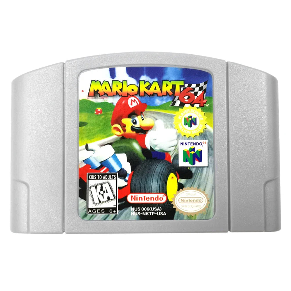 64 Bit Video Game Console US Version Toys Game Collection Cartridge N64 Series Kart Party Super Smash Bros Bad Fur Day