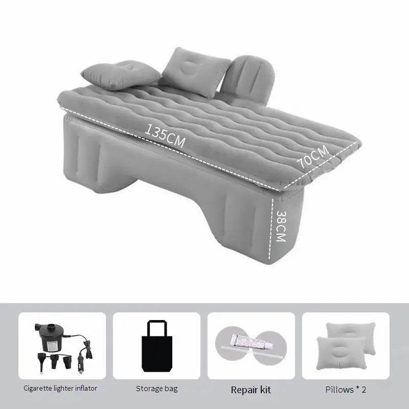 Outdoor Camping Mat Sofa Cushion Car Air Inflatable Travel Mattress Bed Universal for Back Seat Multi functional Sofa Pillow