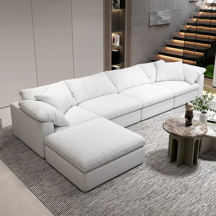 Modern Design l Shape Sofa Set Living Room Furniture Sectional Couch Set Modern Living Room Sofa White Sofas for Home