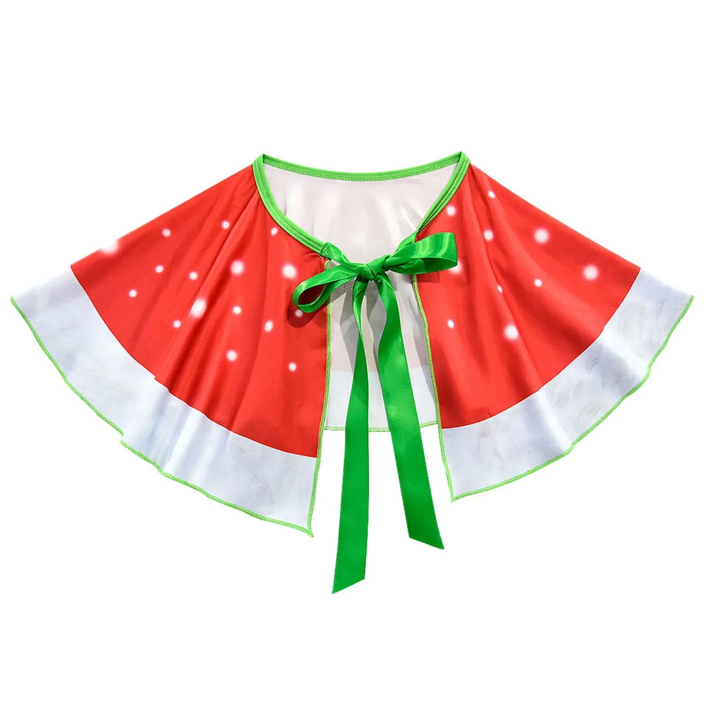 Toddler Kids Girls Cute Infant Christmas Cartoon Prints Costume Cosplay Party Dresss Shawl Outfits Children Xmas Fancy Dress Up
