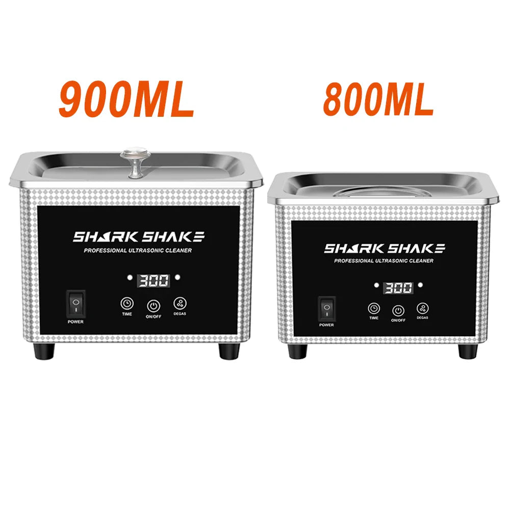 900ml Ultrasonic Cleaner Bath 60W Timer Ultrasound Sonic For Glasses Jewelry Watches Manicure Stones Cutters Razor Washing Bath