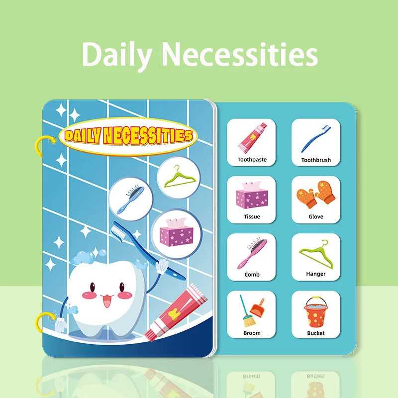 Preschool Busy Book for Toddlers Kids Early Education Montessori Toys 12 Themes Matching Quiet Books Kindergarten Learning Aids